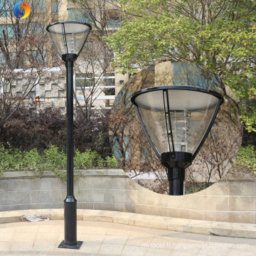 Courteard Garden extérieur poteau lumineux Classic Decorative LED lampadaire